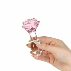 Best deal ✨ Pillow Talk – Rosy Luxurious Glass Anal Plug With Bullet ⌛ -Male Masturbators Shop unnamed file 1553